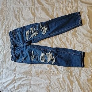 NWOT American Eagle Distressed Curvy Super Hi-rise Jegging
